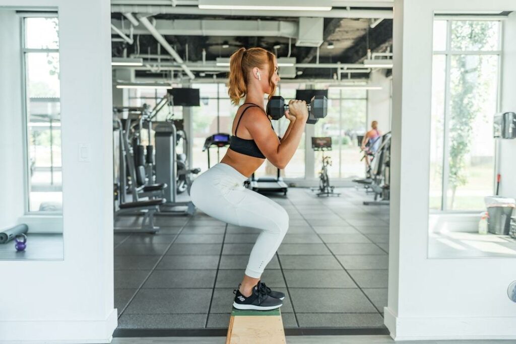 woman working out